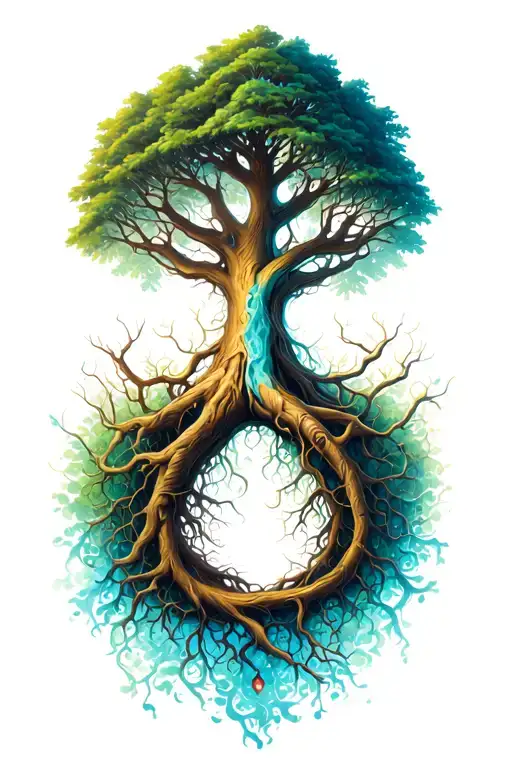 Yggdrasil Roots Intertwining