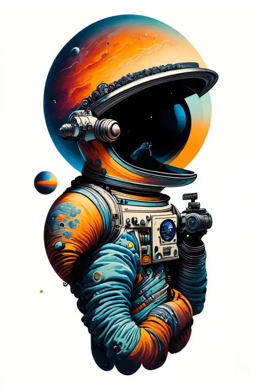 Austin Kelton Space Theme Half Sleeve