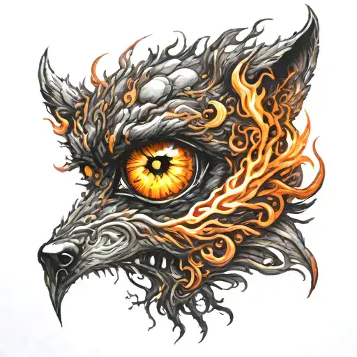 Werewolf Eyes Like Fire