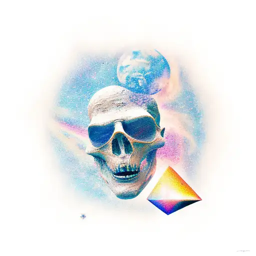 Broken Statue In Space