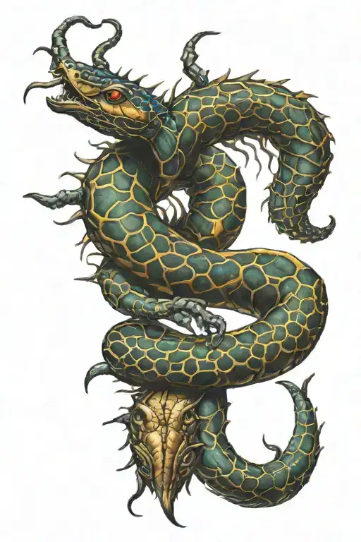 Scorpio With A Snake Tail