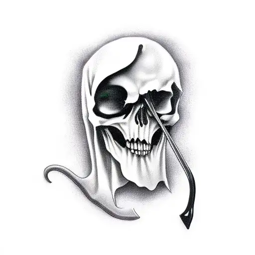 Grim Reaper With Skulls