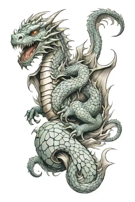 Stone Dragon Wrapped