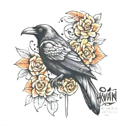 Raven Haida Tattoo Design