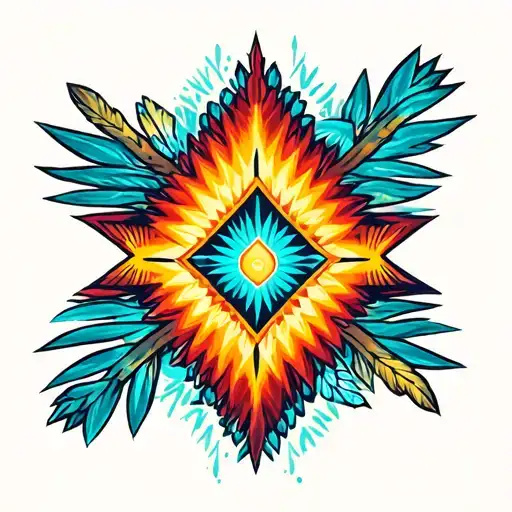 Zia Symbol With New Mexico