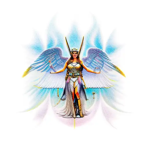 Valkyrie Reaching Down To A Mortal