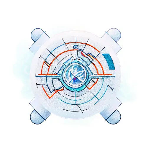 Mettle Word With Electric Symbol And Map Navigation Icon Clubbed