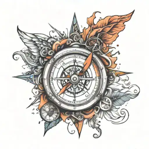 Compass Deformed And Becomes Liquid