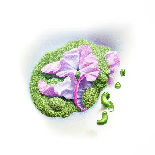 Sweet Pea Flower With Diamond Pollen