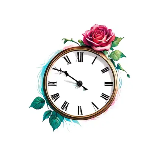 Rose And Clock