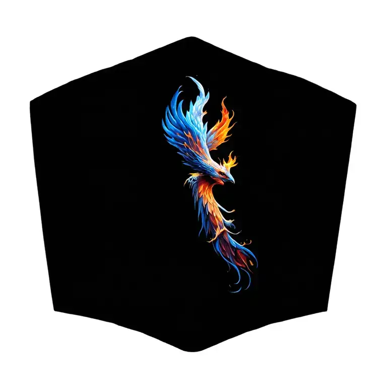 Phoenix Rising From Flames