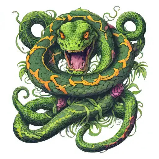 Mowgli And Kaa The Snake