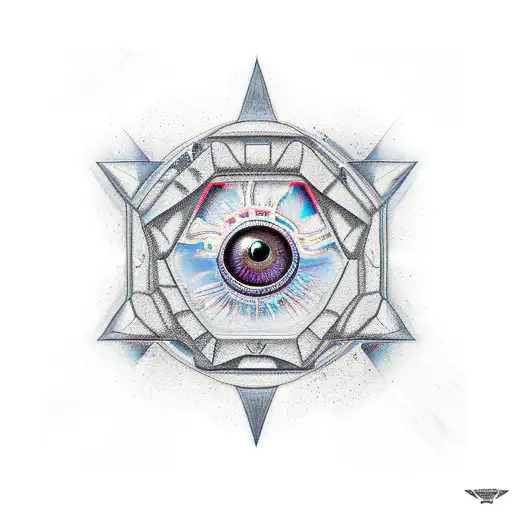 Masson Eyes Pyramid And Gears On Space