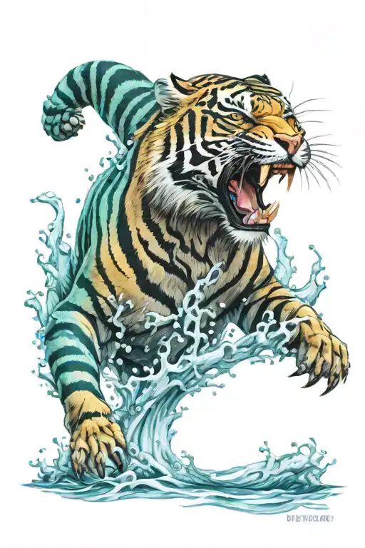 Water Tiger Fighting