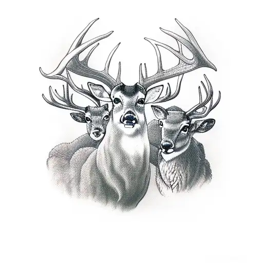 Deer And Sheep In Love