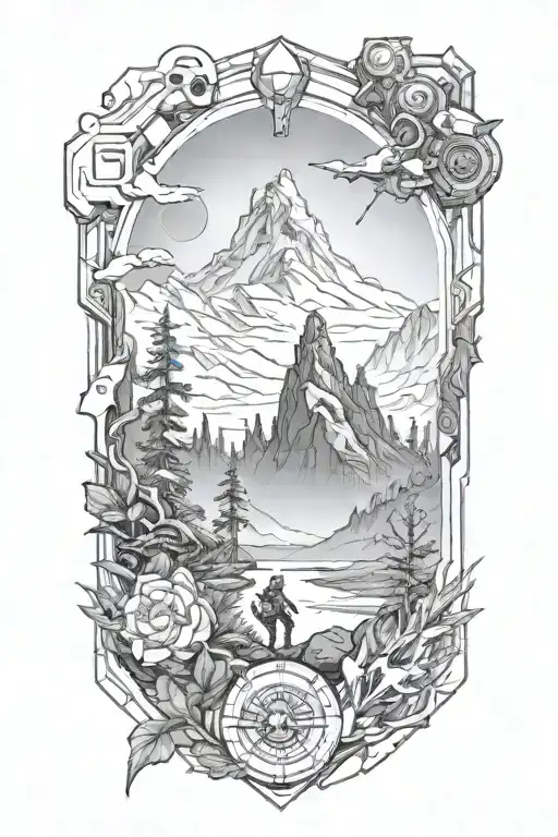 Incorporate Elements From Horizon Zero Dawn Into A Futuristic Video Game Sleeve