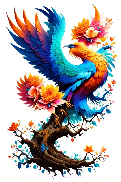 Phoenix Flowers Tree Of Life