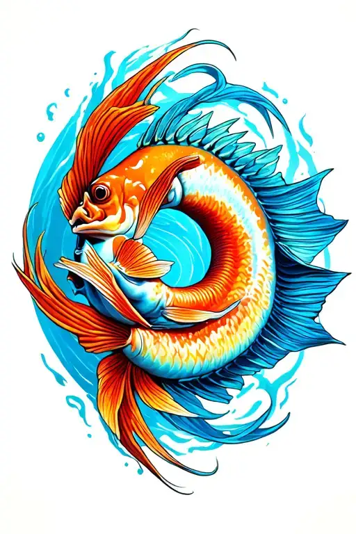 Scary Circling Pisces Fish