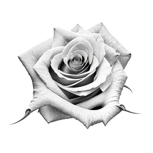 Rose With Snake Going Around It