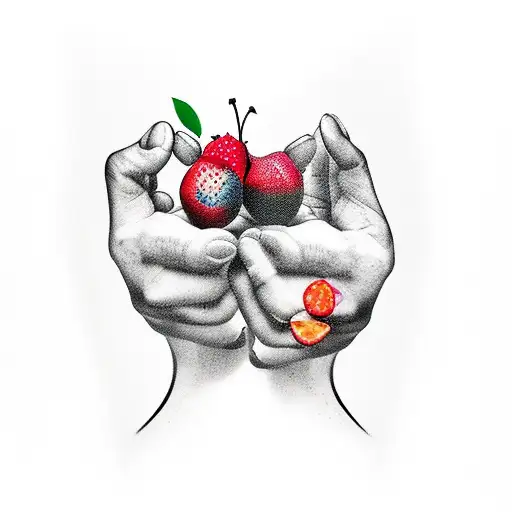 Woman Picking A Fruit From A Tree