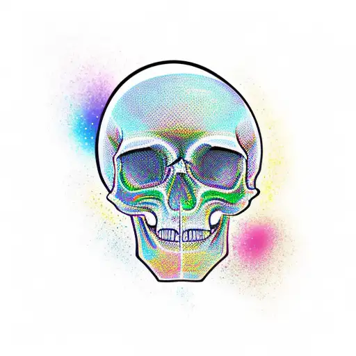 Trippy Skull All Color Epic Side