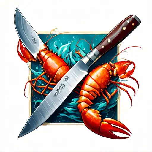 Chef Knife And Lobster Chef's Knife
