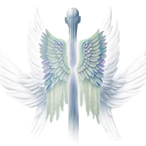 Old Tall Strong Angel Wings
