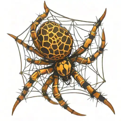 Spider Weaving A Web