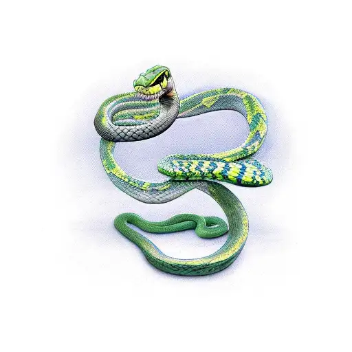 Snake Made Of Plants