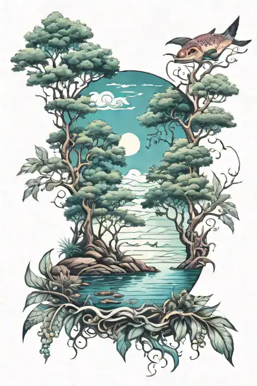 Nature Sea Forest Sky