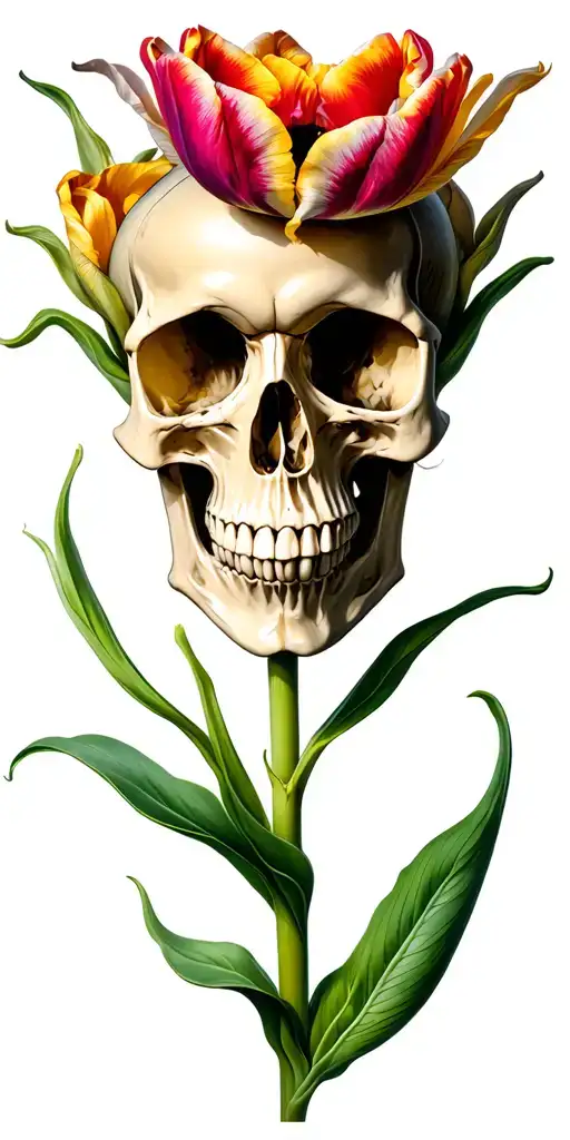 Skull Wilted Tulip