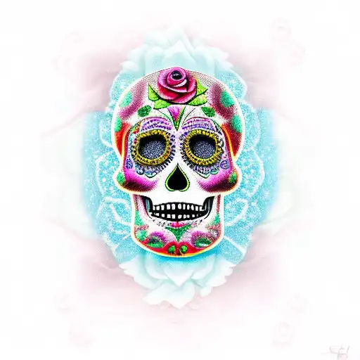 Sugar Skull Women With Rose's