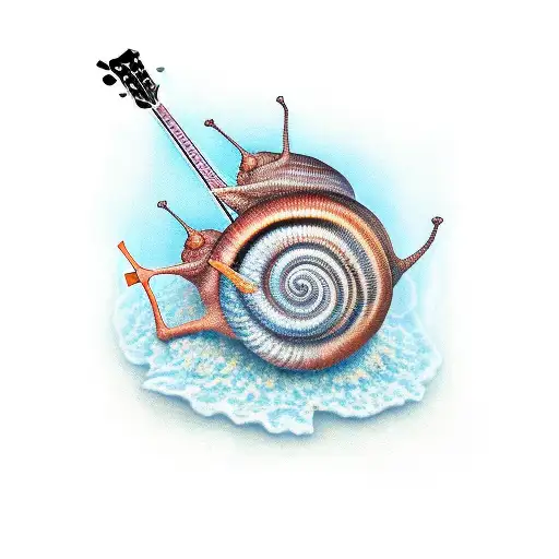 Snail Playing Guitar