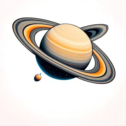 Saturn In Space