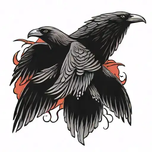 Itachi Uchiha Crow Flying