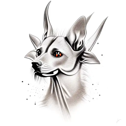 Head Of A Standard Xoloitzcuintle Dog
