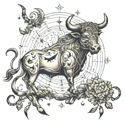 Taurus With Pisces Constellation