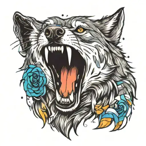 A Pride Wolf Howling