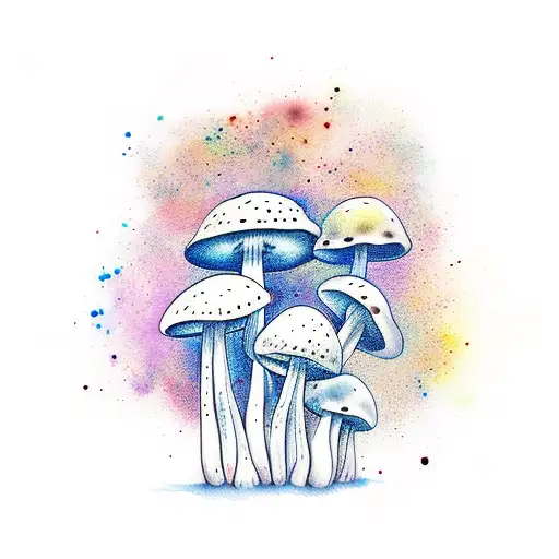 Cute Mushroom Watercolor