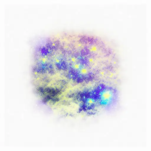 Smoky Purple And Blue Starry Sky Coming Out Of A Book