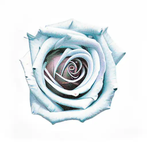 Semi Colon Inside Of A Rose