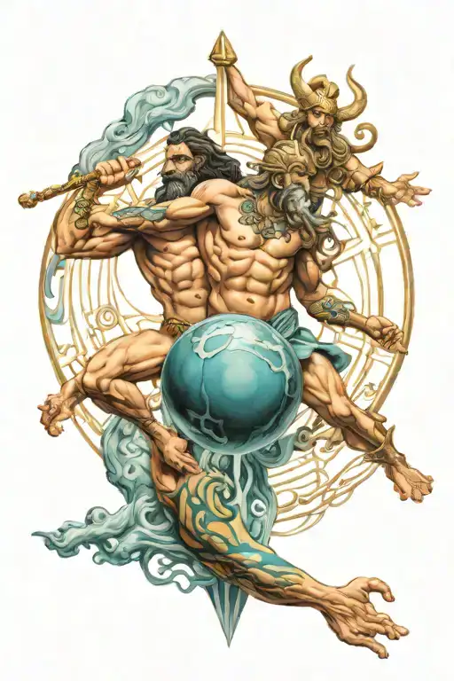 Atlas And Poseidon