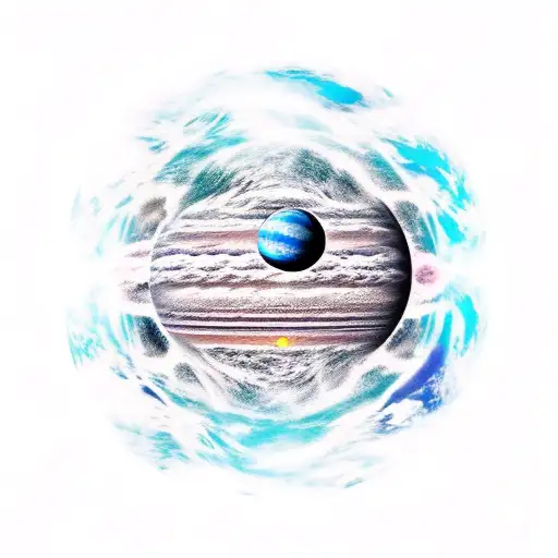 A Giant Thing Eating A Planet In Space