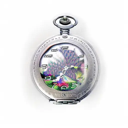 Forgotten Pocket Watch In Nature