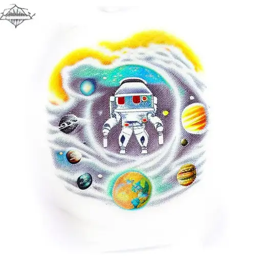 Detailed Space Themed Tattoos On Arm To Represent Depression