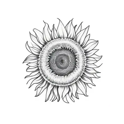 Sunflower Empty Middle