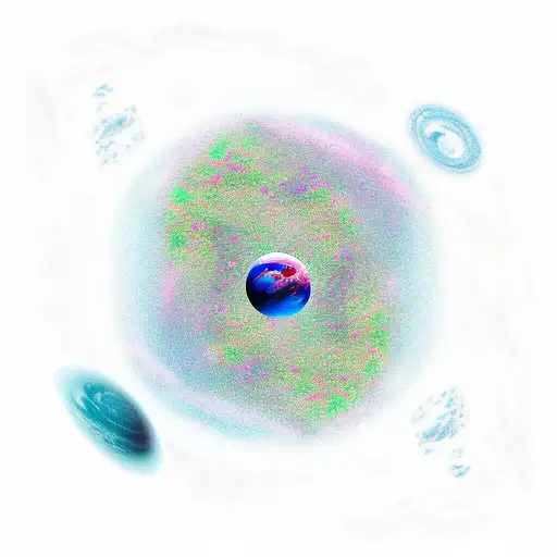 Outer Space Scene Fading Into The Ocean