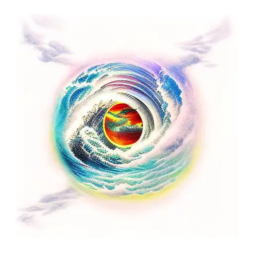 River Typhoon Fire Moon