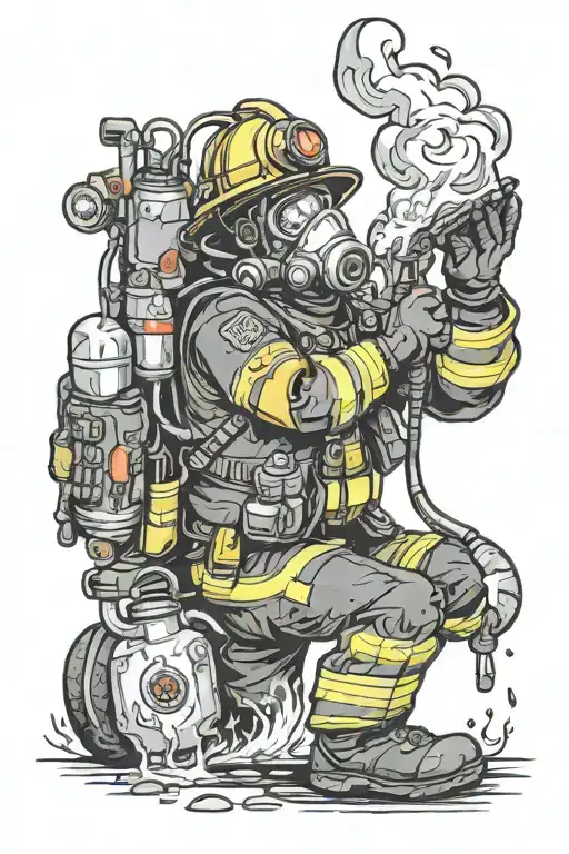 Anime Drug Addiction Firefighter