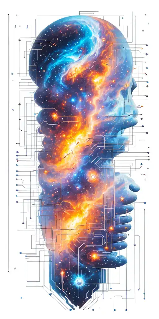 Space Charts Nebula And Circuits Electronics